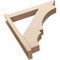 Ekena Millwork 6-in W x 36-in D x 36-in H Balboa Trad Rough Cedar Woodgrain TimberThane Outlooker, Primed Tan OUTUR060X36X36BOA04RCPR - alternate 3